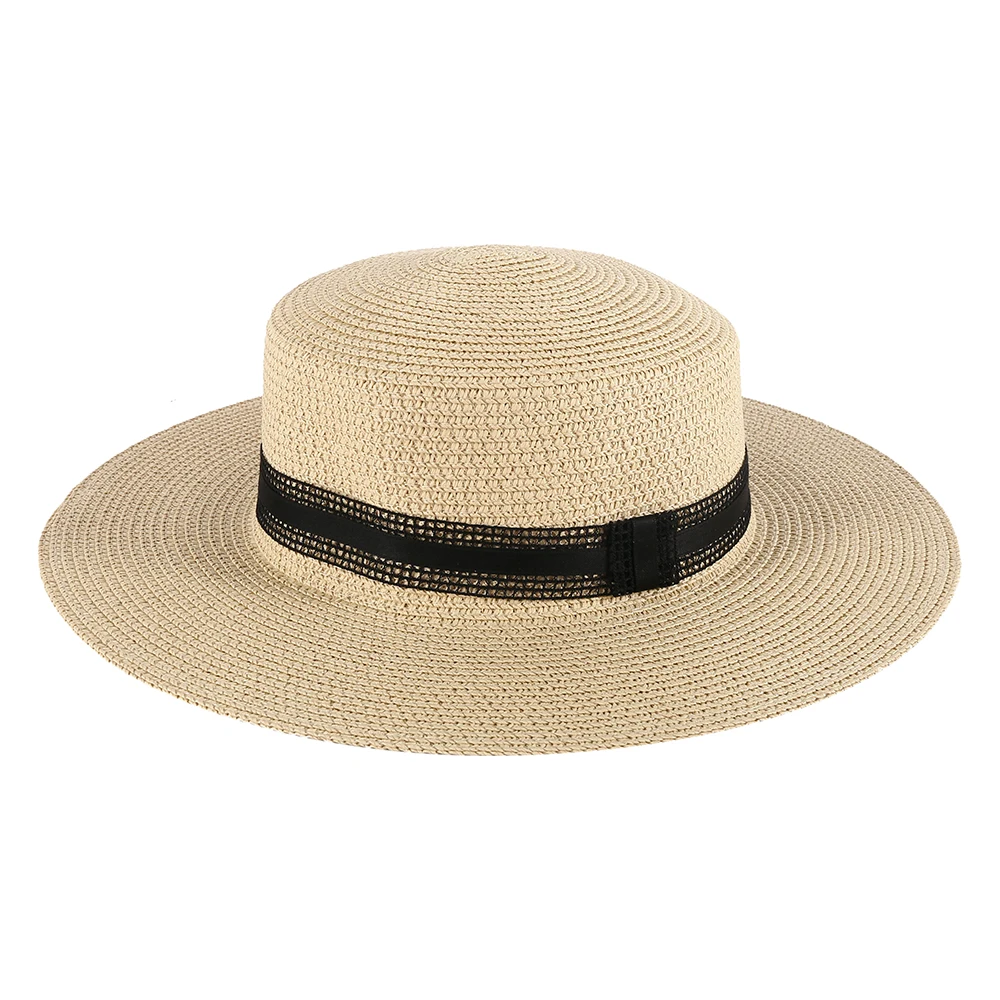 Женская шляпа для пирога, Летние головные уборы для женщин, Пляжная Солнцезащитная кружевная Соломенная шляпка, солнцезащитный козырек