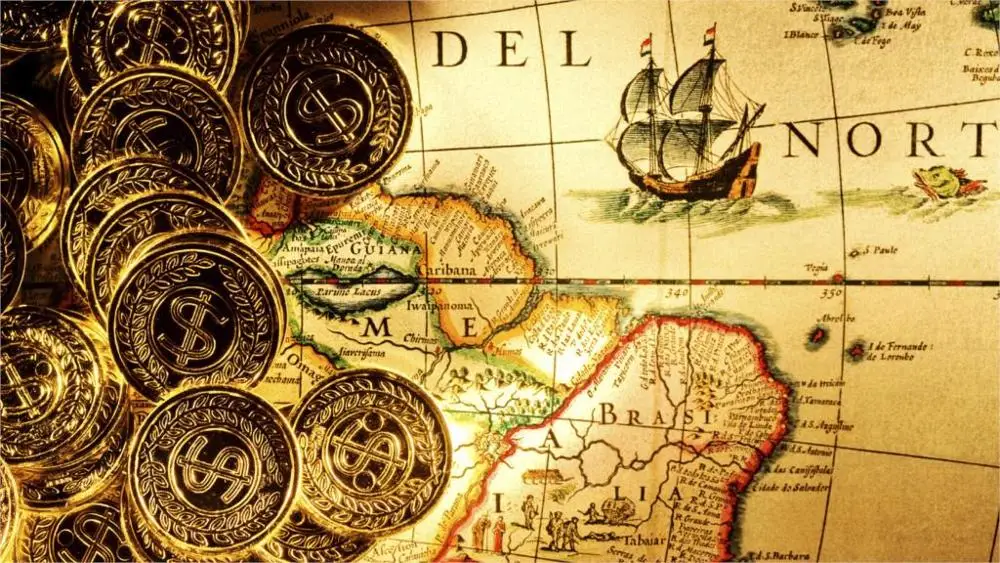 

coins gold money pirates fortune map Home Decoration Canvas Poster Print