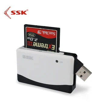 

USB2.0 high speed multi in one card reader TF SD CF card reader 057