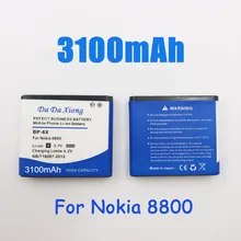 3100mAh BP-6X литий-ионный аккумулятор для телефона Nokia 8800 8860 8800 Sirocco N73i