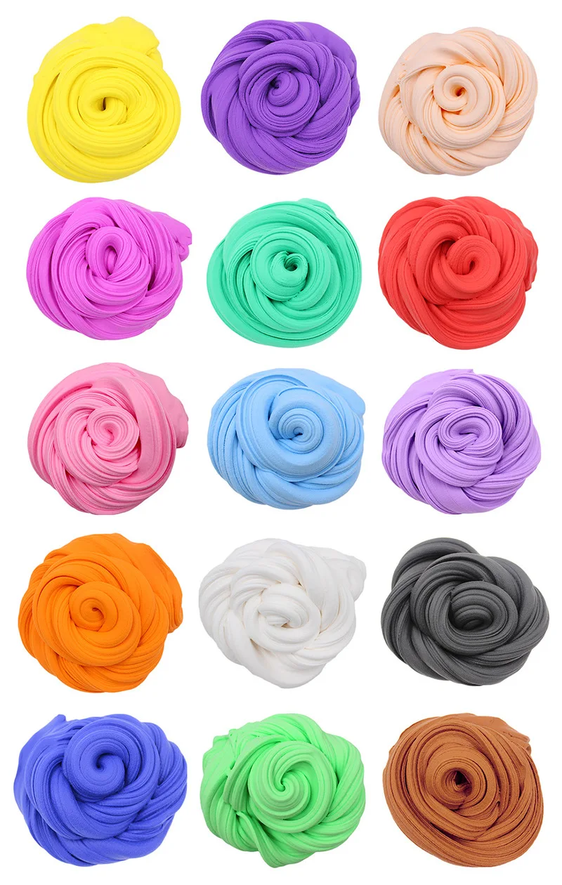 16 цветов хлопок грязь слизистый Пластилин DIY штамповки цвет глины 20 г Мода весело цвет 2018 Новый