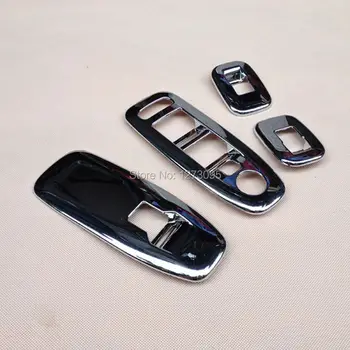 

For 2015 Peugeot 2008 ABS Chrome Interior Window Control Panel Glass Lifter Switch Frame Cover Sticker Car Styling Accessories