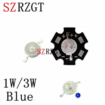 

1W 3W Royal Blue/Blue High Power LED Chip Light with PCB or not pcb 10pcs/lot