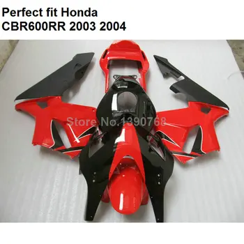 

Injection molding fairing for Honda CBR 600RR 2003 2004 red black fairings kit CBR600RR F5 BM55
