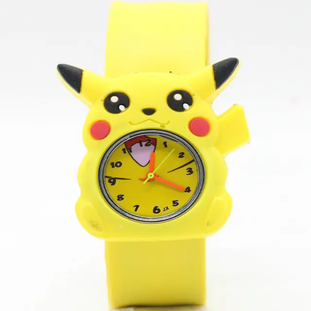 High quality Snap watches 3D Kids Cartoon watches for Pikachu children Christmas High quality Snap watches 3D Kids Cartoon watches for Pikachu children Christmas