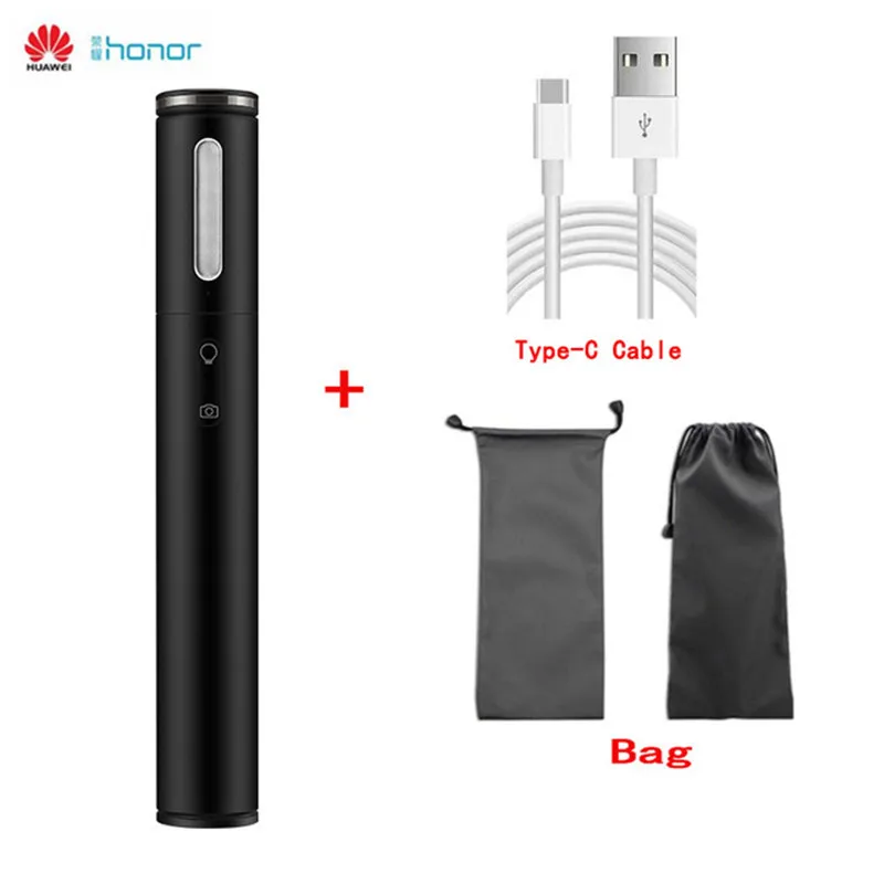 Huawei заполняющий светильник палка для селфи портативный светодиодный светильник Bluetooth палка для селфи флэш-светильник и настольная лампа для IOS и Android телефона - Цвет: add bag add cable