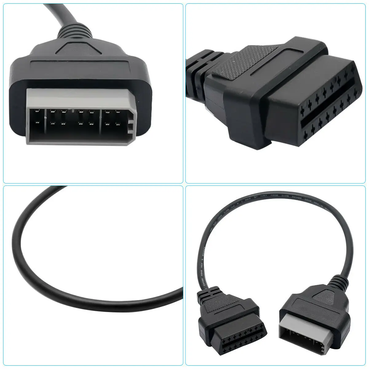 Newst! 14PIN штекерным DLC 16PIN женский OBDII кабель 14 16 PIN-код OBD2 адаптер OBD 2 автомобиля диагностический разъем для Nissan