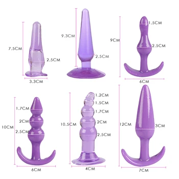 8pcs/set Adult Products Sex Vibrator G Spot Vagina Massager Silicone Anal Beads Plug Anal Stimulator Women Men Adult Sex Toys 3