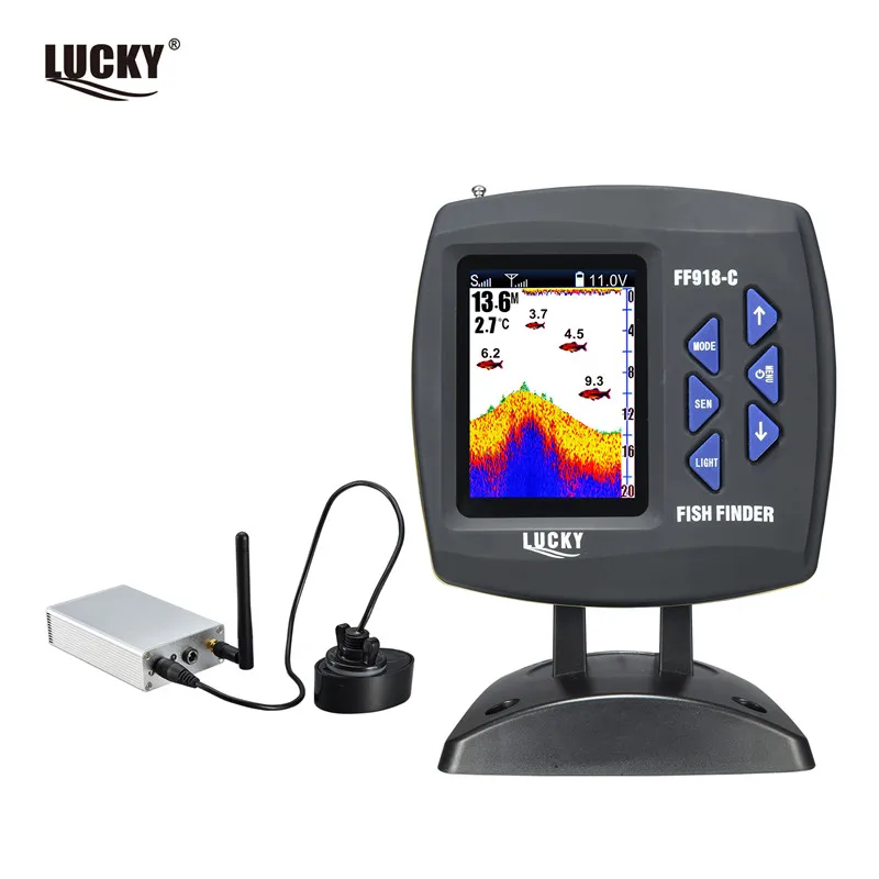 

Free Shipping!LUCKY FF918-CWLS Color Screen Boat Fish Finder 300m/980ft wireless operating range wireless remote control