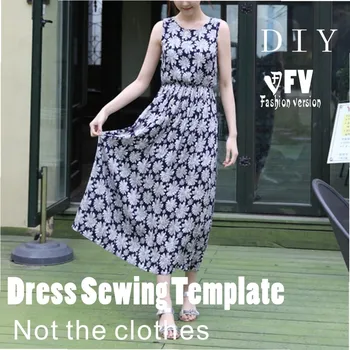 

Dresses Sewing Pattern Template Cutting drawing Clothing DIY ((Not selling clothes)) BLQ- 206
