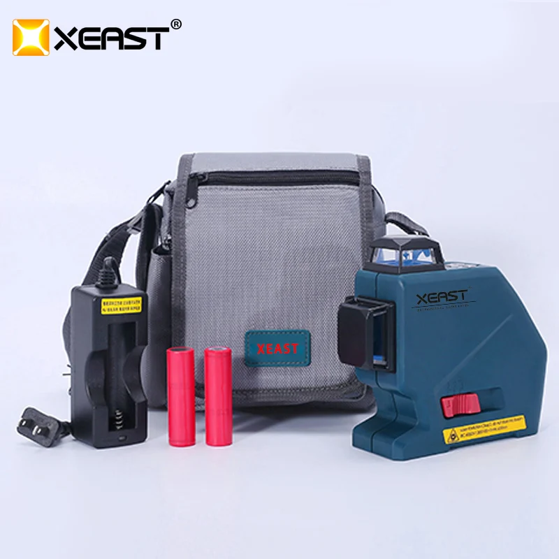 

XEAST Professional level 12Lines 3D Laser Level Self-Leveling 360 laser level Red Laser Beam Line 635nm, 20mw