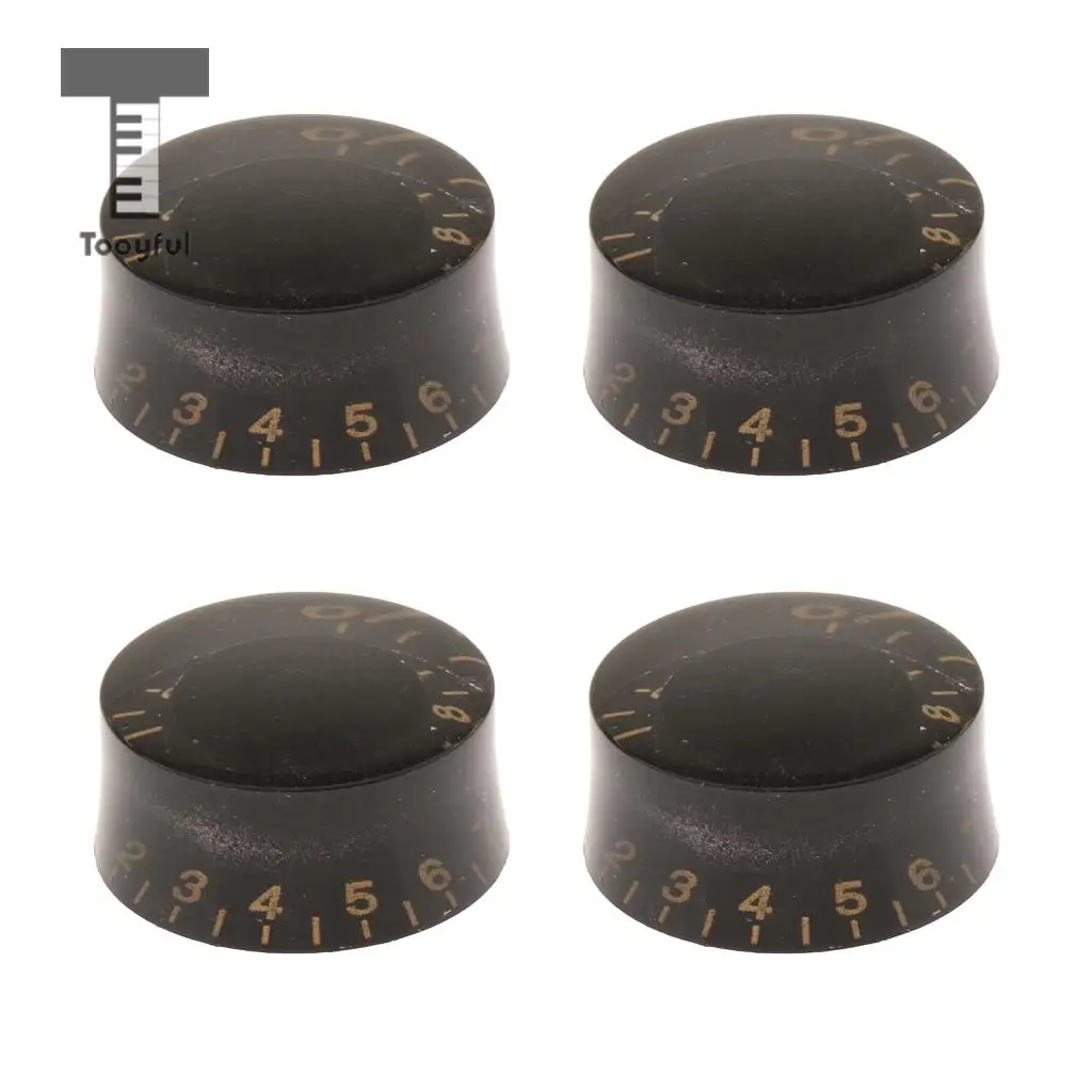 4pcs Guitar Button Metric 7mm Speed Control Knob Switch for LP Les Paul Electric Guitar