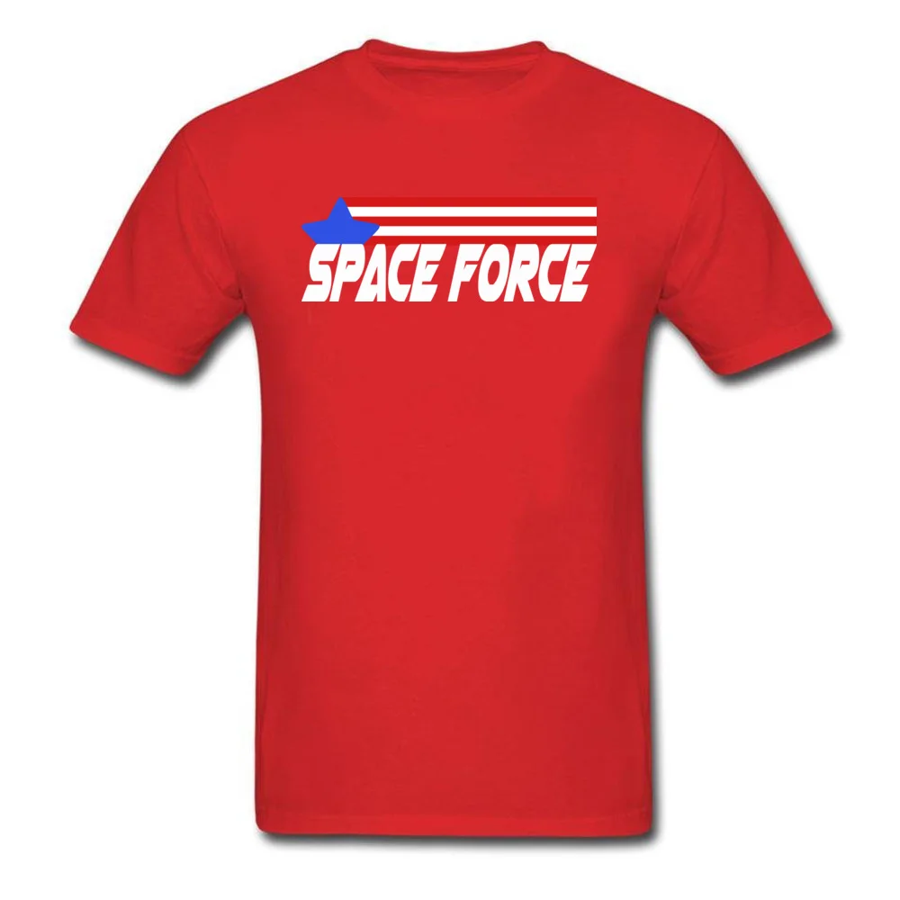 Space Force Crewneck T Shirt Fall T Shirt Short Sleeve 2018 Discount Pure Cotton Printed Tee-Shirts 3D Printed Men Space Force red