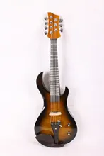 7 Струнная гитара глава Электрический Скрипка Нью 4/4 пламя гитара форма из твердой древесины мощный звук Лада 3#