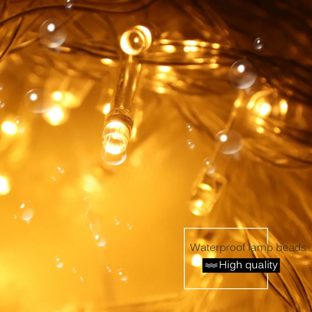 200Led guirnalda impermeable Cadena de luz LED luces de Navidad boda Ramadan Diwali decoración del árbol Luce 20 m JQ0 200Led guirnalda impermeable Cadena de luz LED luces de Navidad boda Ramadan Diwali decoración del árbol Luce 20 m JQ0