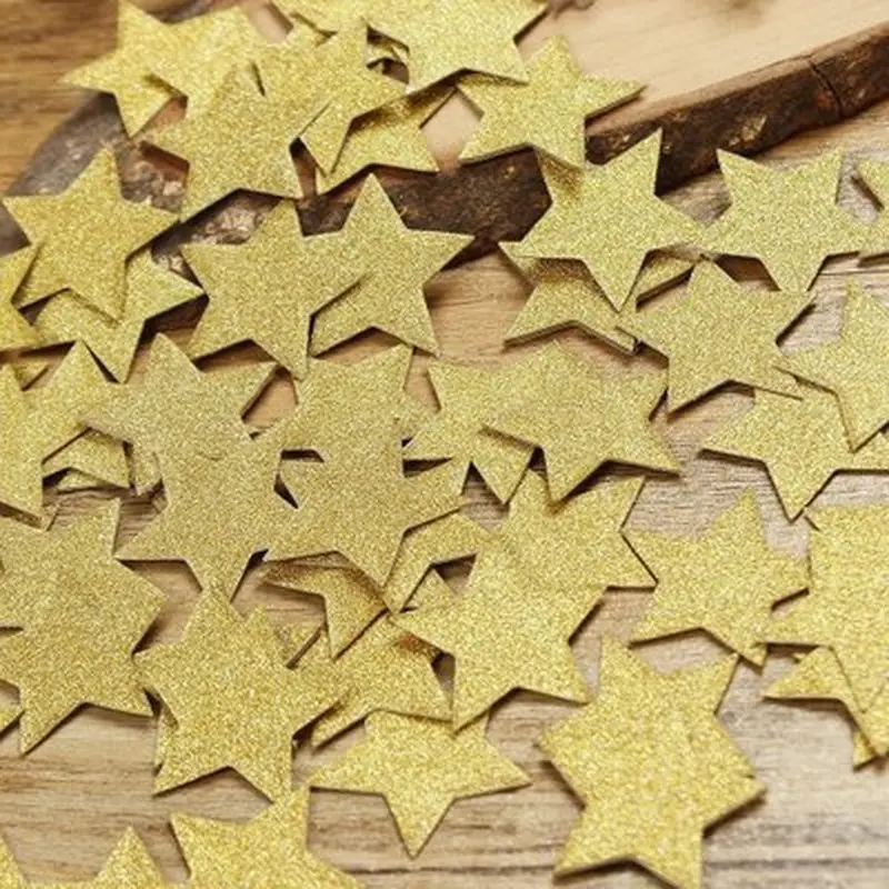 

100pcs Little Star Confetti DIY for Wedding Birthday Party Baby Shower Cupcake Topper Decoration Party Favors