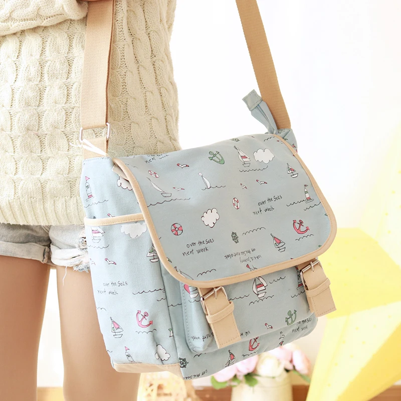 

Fashion Women Crossbody Bags Fresh Soft Canvas Single Shoulder & Crossbody Bags Women Crossbody Bags For Women