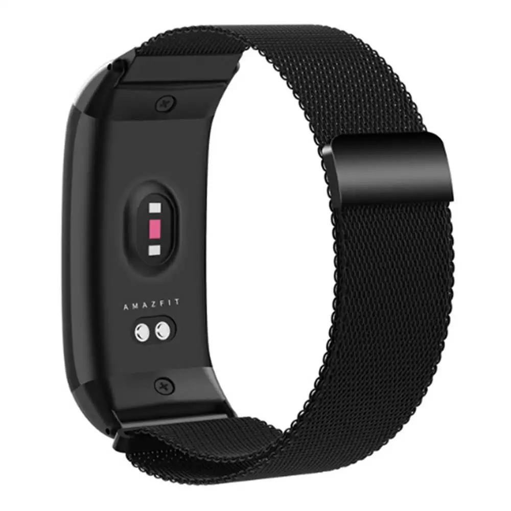 Сменный ремешок для Huami Amazfit Cor 2, умный Браслет, металлический, Милан, нержавеющая сталь, холст, только ремешок для Huami Amazfit Band 2