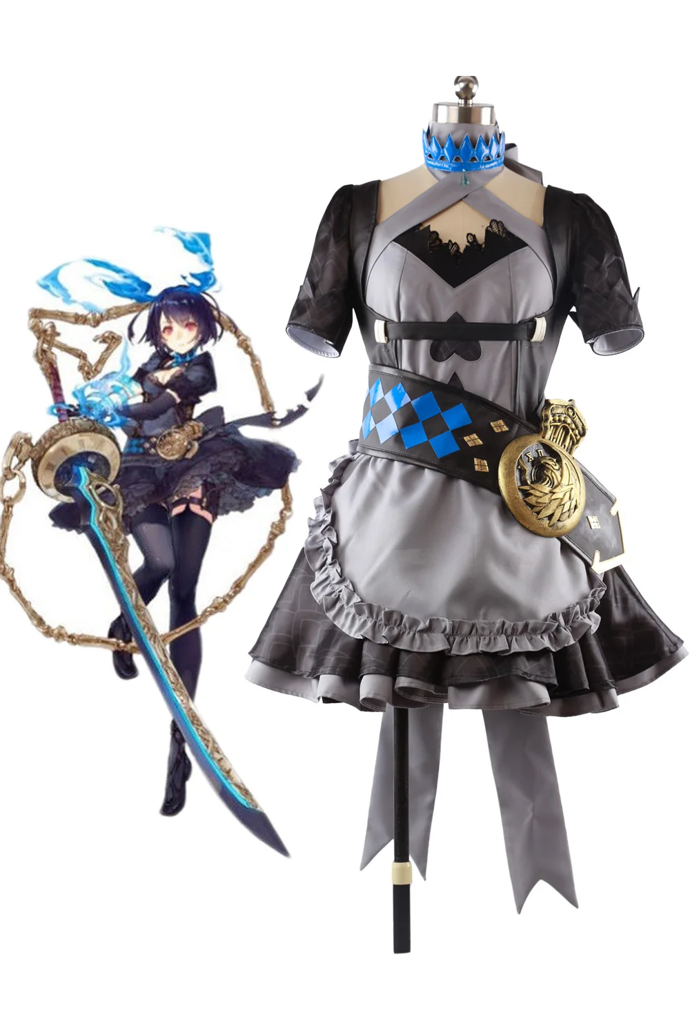 Game SINoALICE Alice Gothic Lolita Jurk Cosplay Kostuum Custom Made Elke Grootte Game SINoALICE Alice Gothic Lolita Jurk Cosplay Kostuum Custom Made Elke Grootte