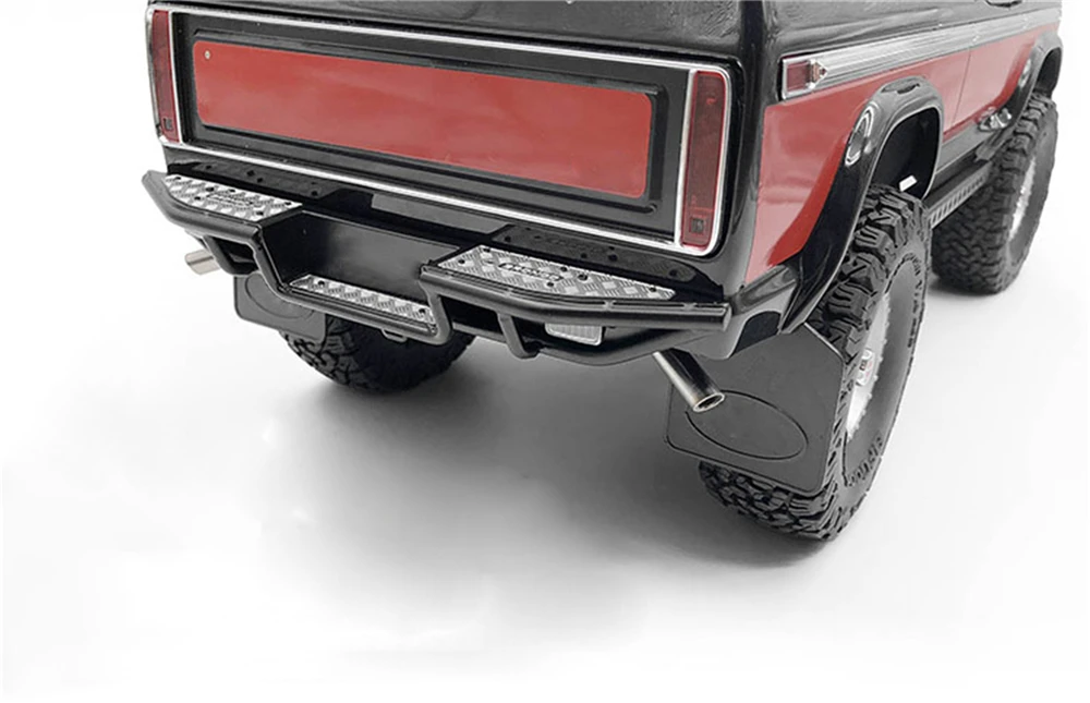 Для TRAXXAS trx-4 1/10 RC автомобильный металлический задний бампер для ford bronco «ранчо» Ranger Defender из нержавеющей стали