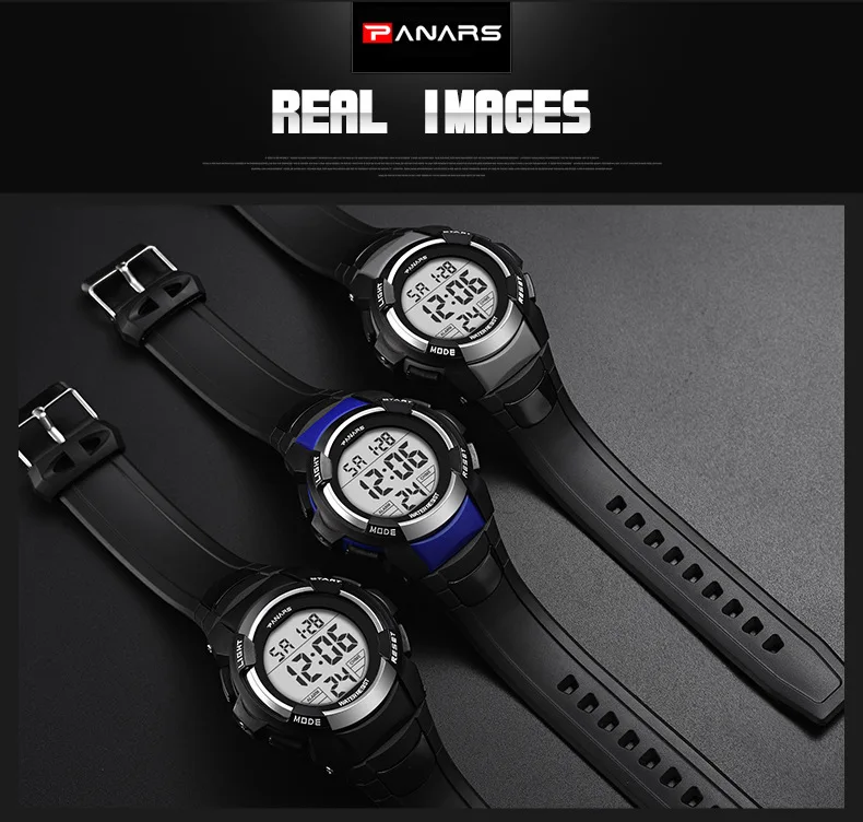 PANARS Sports LED Electronic Digital Watch Waterproof Men Watch Lover's Wrist Watches Mens Top Brand Luxury Relogio Masculino
