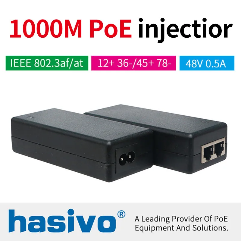 

POE 30 watt injector Gigabit POE Injector Ethernet power for POE IP Camera Phone Wireless AP PoE Power Supply
