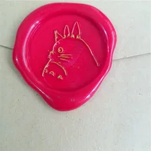 Тоторо большой кот Милый Воск Печать комплект печатей свадебные приглашения запечатывания воска комплект печатей s индивидуальный восковой уплотнительная бумага Деревянный Подарочная коробка пакет