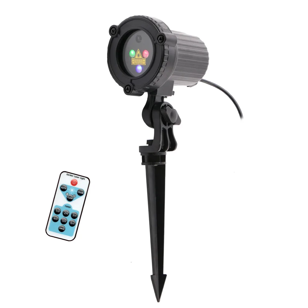 ALIEN RGB Remote Static Star Dots láser proyector Luz Jardín exterior impermeable Navidad árbol Navidad vacaciones ducha iluminación - 3