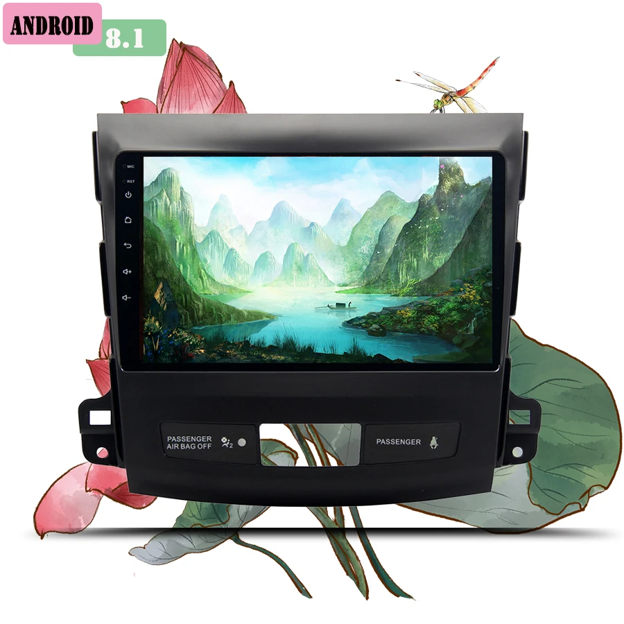 Top AutoRadio 1 Din Android 9.1 Car DVD Player For  Mitsubishi Outlander 2006 - 2013 Cassette Carplay SIM lte GPS Navigation BT Wifi 5
