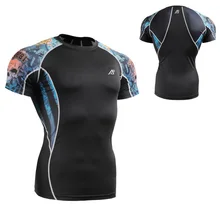 Технические графический кожная сыпь охранник фитнес бодибилдинг серфинг сжатие быстрое анти-сушки центр обучения кроссовки топы тис