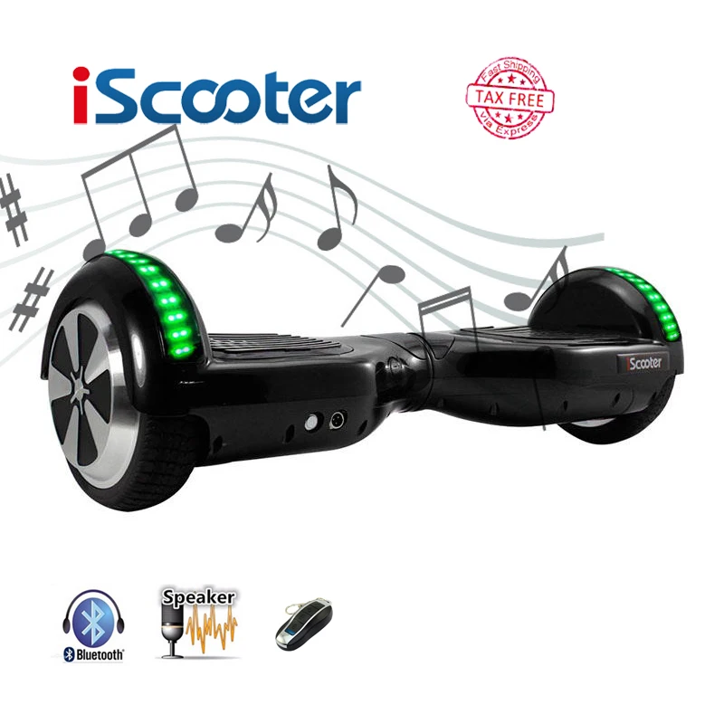 

iScooter hoverboard Bluetooth 6.5inch Electric Skateboard steering-wheel Smart 2wheel self Balance Standing scooter geroskuter