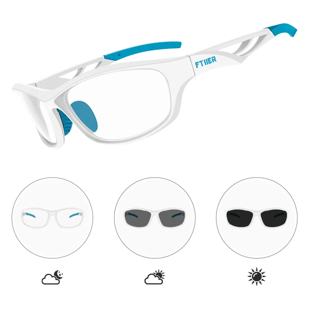 Фотохромные солнцезащитные очки Ftiier, поляризационные, для спорта, велоспорта, велоспорта, очки для мужчин и женщин, для бега на велосипеде, туризма, кемпинга, рыбалки, очки