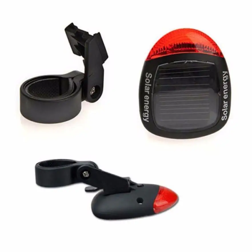 

2017 NEW Solar Powered LED Rear Flashing Tail Light for Bicycle Cycling Lamp Safety TR S922