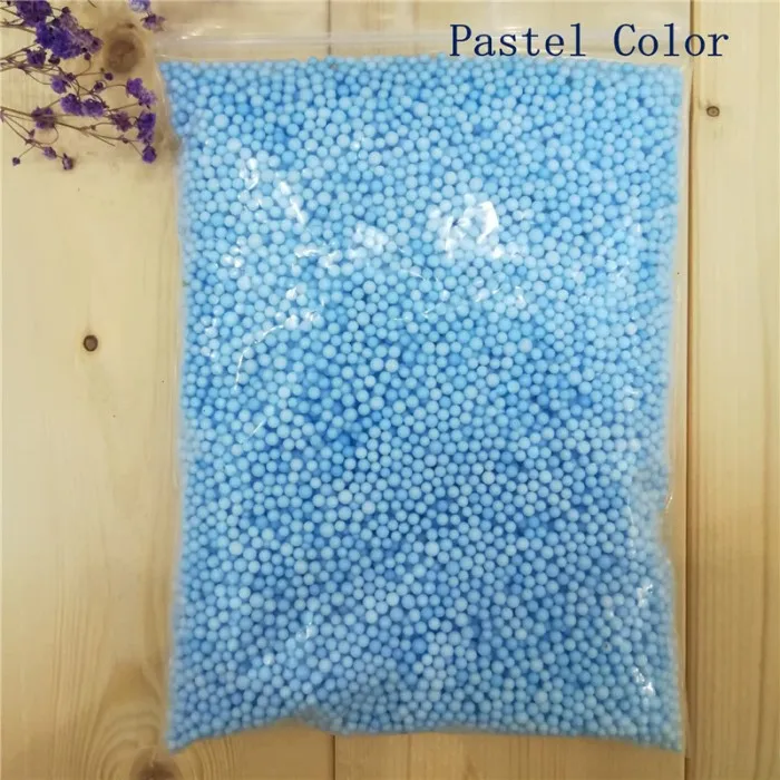 13 г/пакет мини цветные бусины для слаймов из пенополистирола слизи шарики DIY радужные пенопластовые бусины - Цвет: Light Blue 2-3.5mm