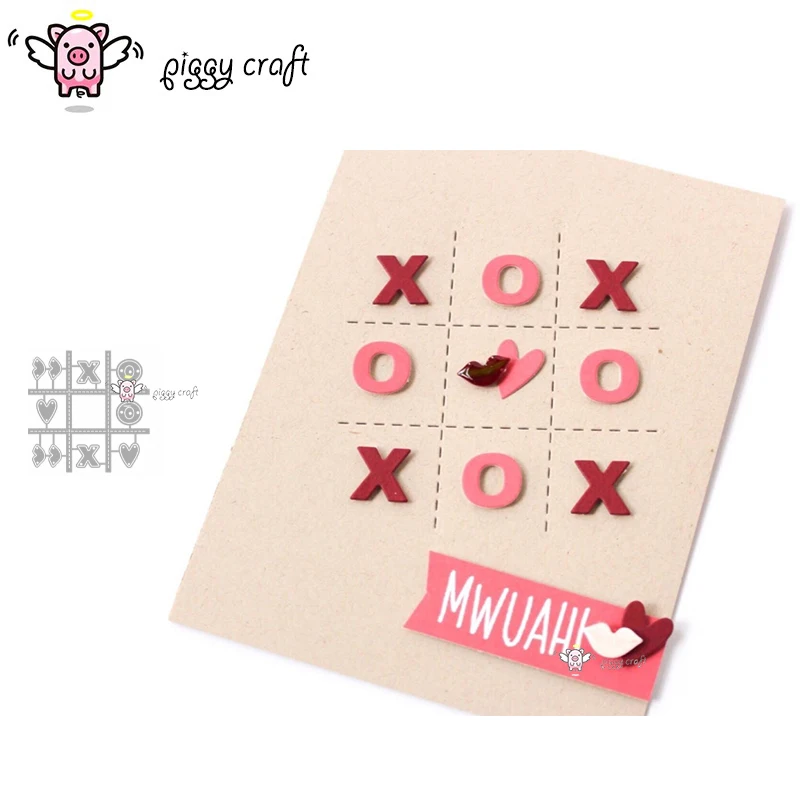 

Piggy Craft metal cutting dies cut die mold Lattice card decoration Scrapbook paper craft knife mould blade punch stencils dies