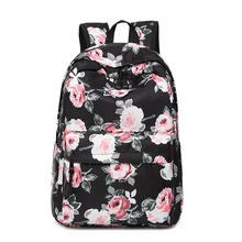 

2018 Top Limited Backpack Mochila Feminina School Bags Printing Waterproof Backpack Student Bag Casual Flower Travel Wholesale