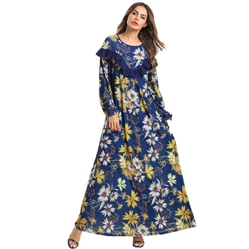 

Vestidos Kaftan Abaya Dubai Muslim Dress Ramadan Arabic Hijab Dress Caftan Elbise Turkish Islamic Clothing Turkey Sukienki Robe