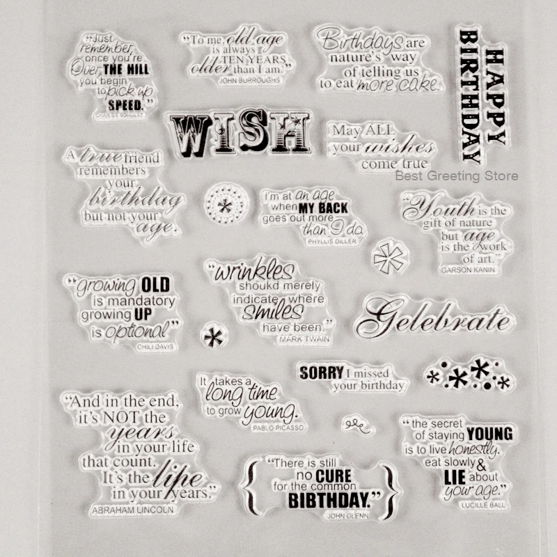 Greetings Stamps Quotes Scrapbook Embellishments Word Stamps