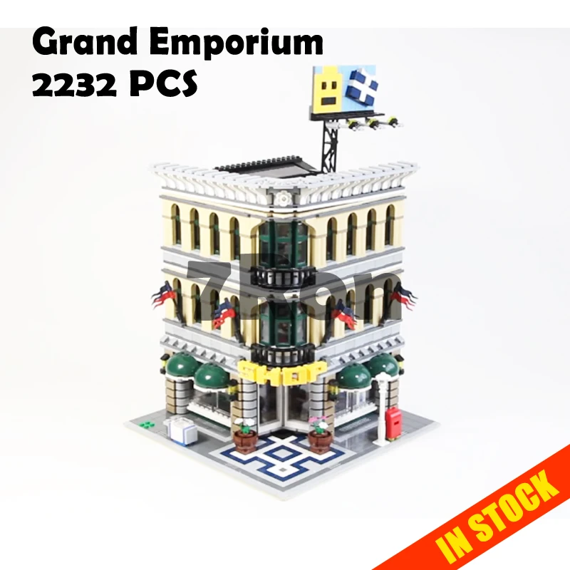 

Model building toys hobbies 15005 Compatible With lego city Blocks 10221 Grand Emporium Educational DIY Bricks