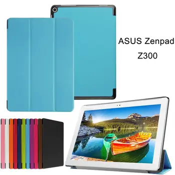 

Case For ASUS Zenpad 10 Z301MFL/ML Tablet 360 Degree Rotating Stand Leather Protective Cover With 9H Tempered Glass Film+Pen