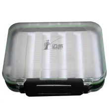 MAXWAY двухсторонняя Водонепроницаемая коробка для ловли нахлыстом Легкая ручка из пены 12,5 см × 10 см × 4,2 см