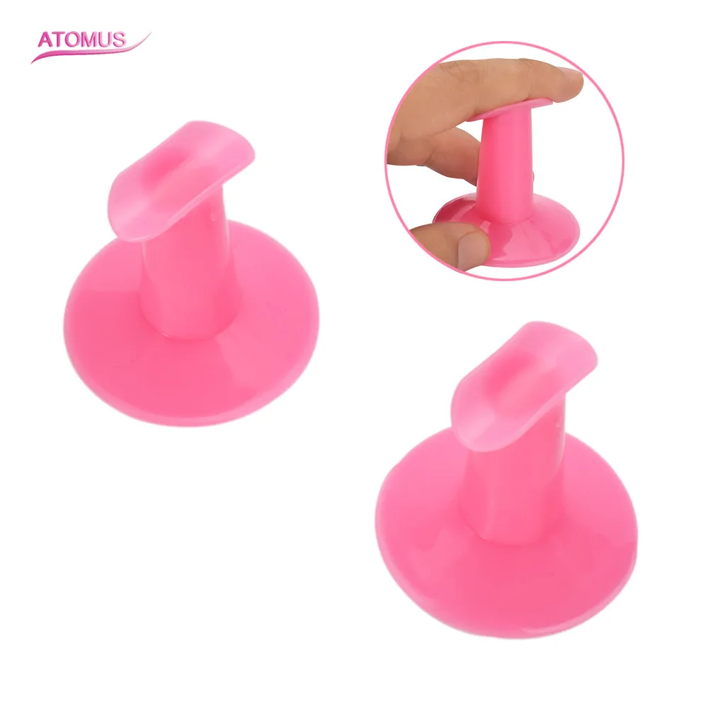 

2Pcs Nail Holder Practice Display Stand Tip Base Showing Shelf False Nail Tip Alloy Nail Art Display Stand DIY Manicure Tool