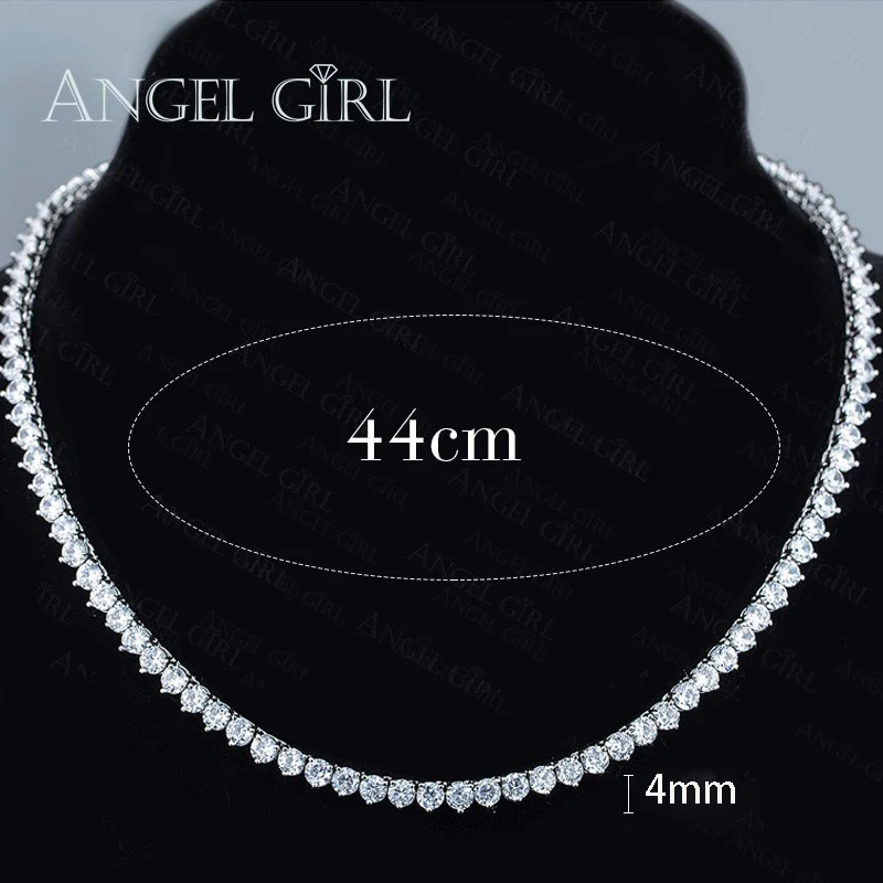 Angel girl модные подвески три/четыре зубец Установка CZ Кристалл Серебряный цвет 4 мм