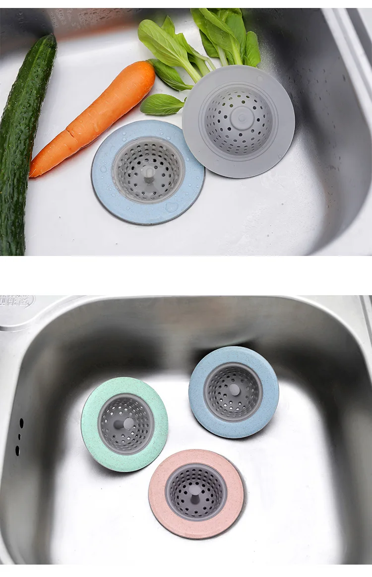 Силиконовая кухонная слив в ванной Крышка для дренажа дуршлаг канализационные волосы сито для раковины силиконовая раковина кухня душ Трап