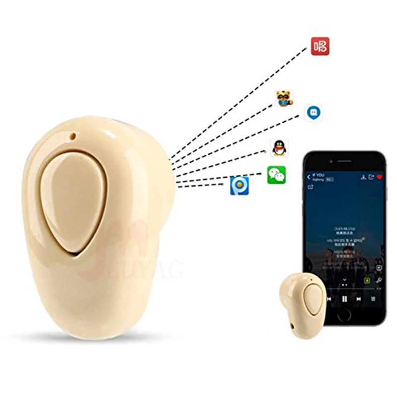 MEUYAG Новые беспроводные Bluetooth наушники S520 Мини спортивная Гарнитура стерео невидимые наушники-вкладыши с микрофоном для iphone XR X 8 7