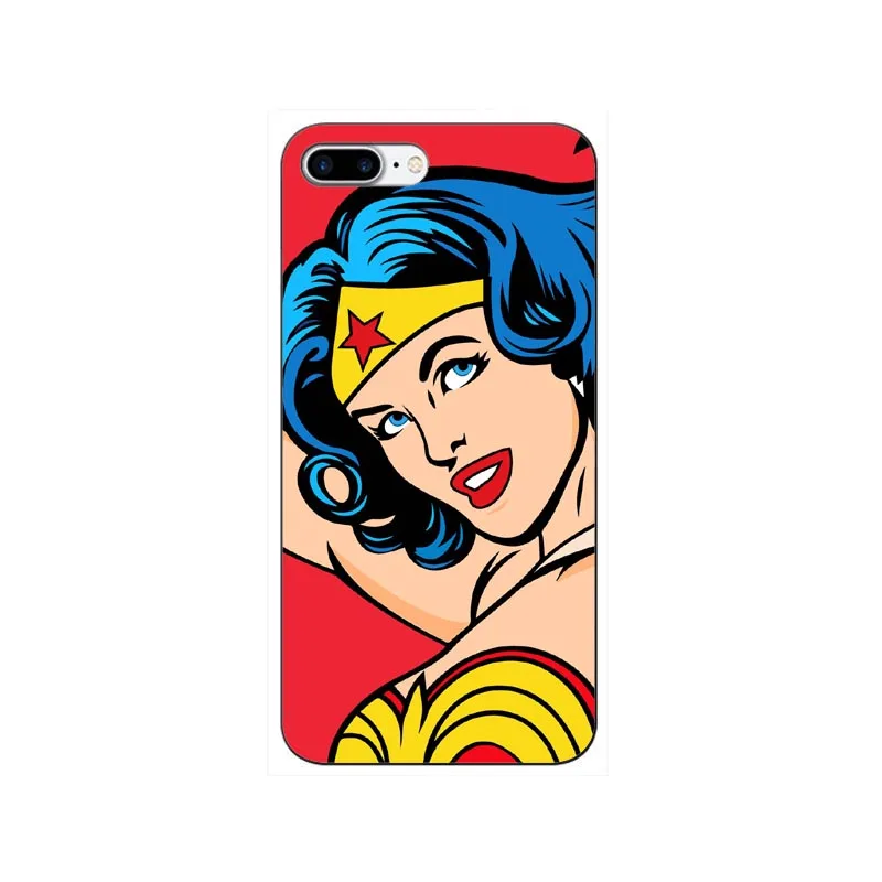 Жесткий пластиковый Чехол Wonder Woman для iPhone 11 11PRO MAX 6 6S Plus 5 5S SE X 8 8Plus 7 7Plus XR XS Max - Цвет: Золотой