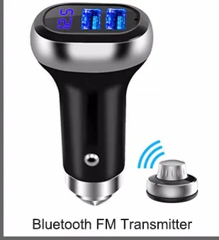 JINSERTA Bluetooth 5,0 FM передатчик 3 usb порта 3.1A зарядное устройство FM автомобильный комплект модулятор MP3 плеер Handsfree TF USB воспроизведение музыки