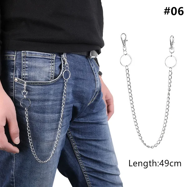 1PC Long Trousers Hipster Key Chains Punk Street Big Ring Metal Wallet Belt Chain  Pant Keychain Unisex HipHop Jewelry Nice Gift - AliExpress