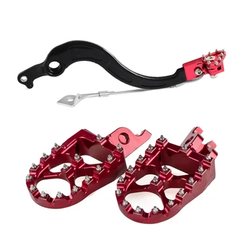 

Brake Pedal Lever Footpegs Foot Rest Pegs Footrest for Honda CRF250X CRF450X CRF 250X 450X 2005-2012 2013 2014 2015 2016 2017