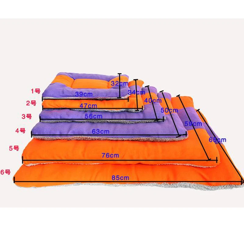 Мягкая теплая подушка для кровати собаки для маленьких и больших животных, утолщенные диваны для домашних животных, лабрадор, коврик для кошки хаски, товары для домашних животных, 6 размеров